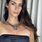 THE EMPRESS NECKLACE & EARRINGS SET • SILVER