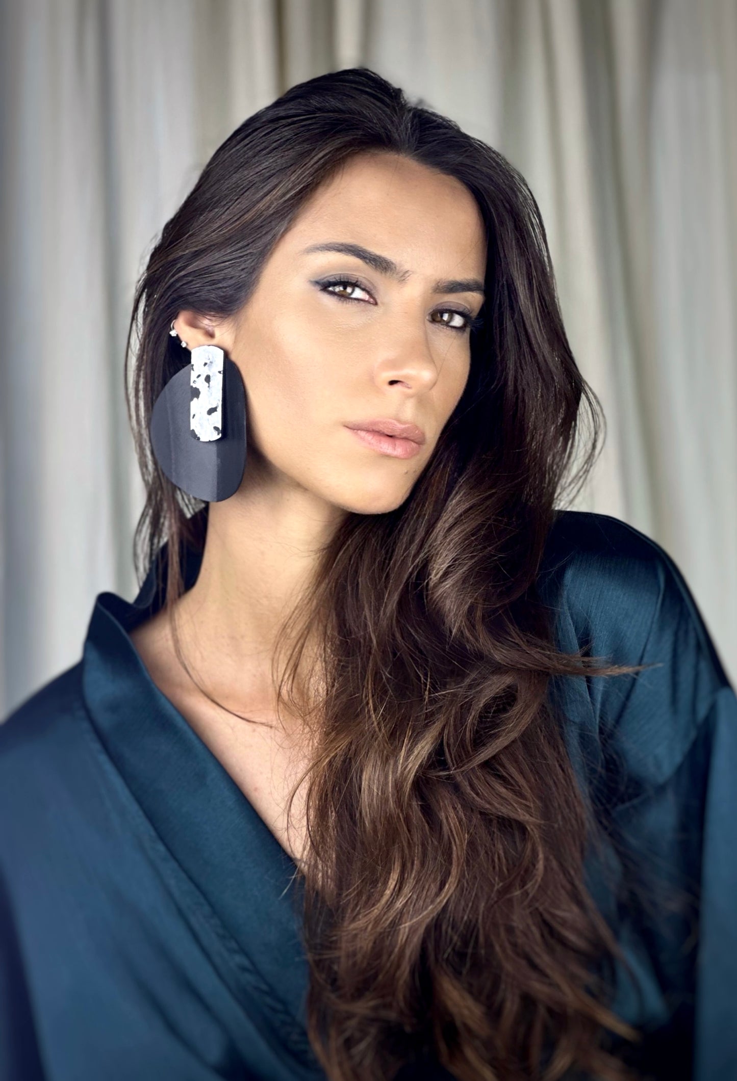 NALA EARRINGS - 2 IN 1 • SILVER