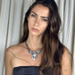 THE EMPRESS NECKLACE & EARRINGS SET • SILVER
